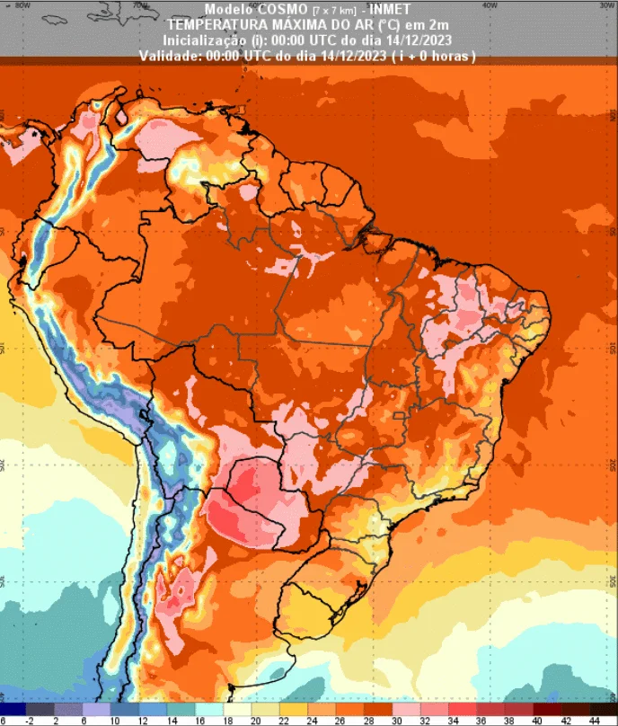 Onda de calor: Temperatura começa subir nesta quinta-feira (14) e derruba a umidade em todo Brasil