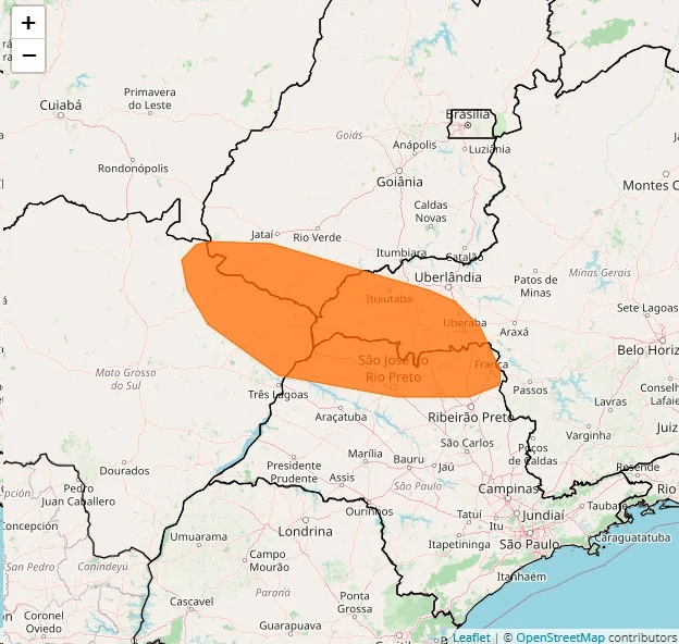 Chuvas se concentram no Rio Grande do Sul e Norte do Brasil